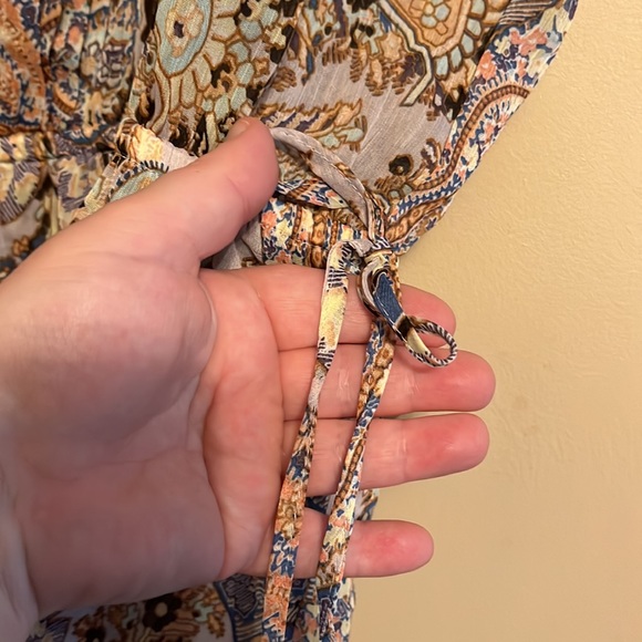 “Apt.9”  Bohemian paisley floral blouse size M - Picture 6 of 12